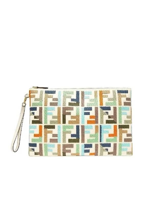 FF Logo Clutch Bag - FENDI - BALAAN 1