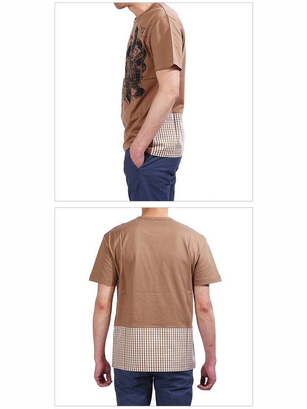 Cotton Short Sleeve T-Shirt Brown - Nº 21 - BALAAN 4