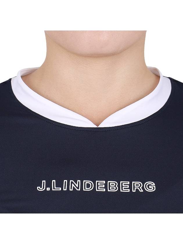 Meja Polyester Long Sleeve T-Shirt Navy - J.LINDEBERG - BALAAN 7