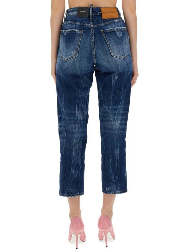 Denim Straight Pants S72LB0720 S30891470 BLUE - DSQUARED2 - BALAAN 4