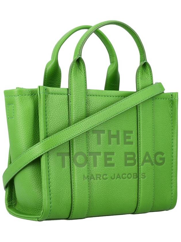 Small Leather Tote Bag Green - MARC JACOBS - BALAAN 3