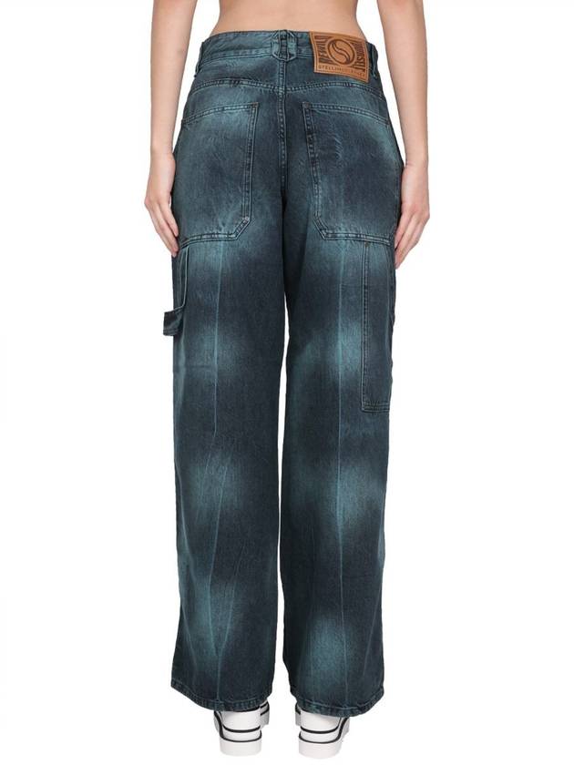 Denim Straight Pants 6D0150 3SPH403905 GREEN - STELLA MCCARTNEY - BALAAN 5