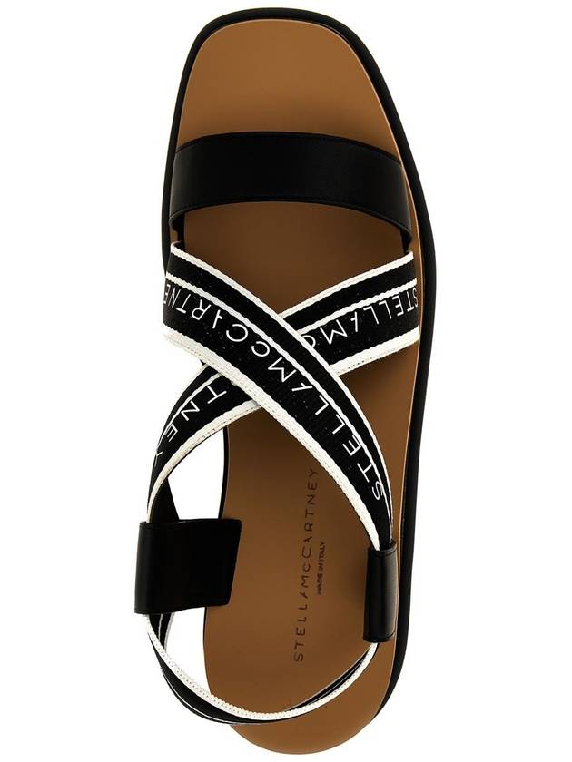 striped platform sandals black - STELLA MCCARTNEY - BALAAN 5