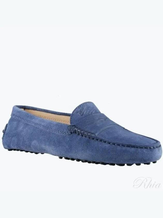 Gommino Suede Driving Shoes  Blue - TOD'S - BALAAN 2