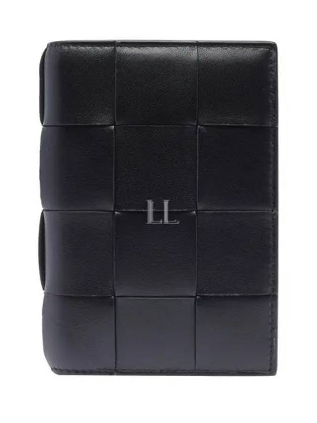 Leather Small Business Card Wallet Black - BOTTEGA VENETA - BALAAN 2