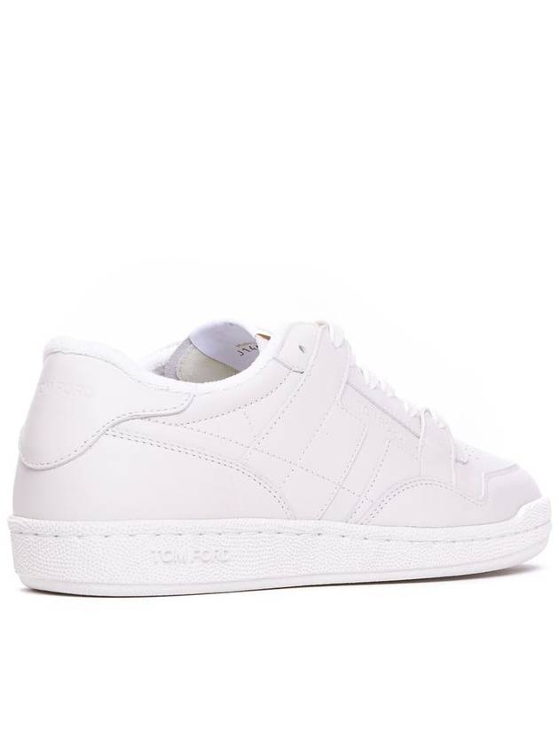 Leather Sneakers Low Top Sneakers White - TOM FORD - BALAAN 3