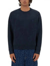 Bold Fox Head Patch Oversized Sweatshirt Navy - MAISON KITSUNE - BALAAN 3