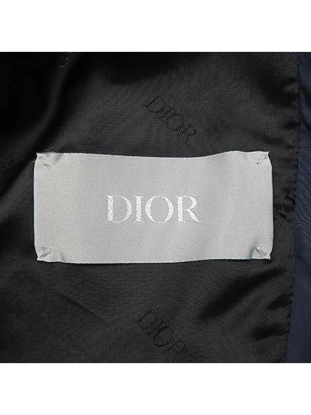 013C402B3830 Navy color technical fabric men s hooded jacket - DIOR - BALAAN 4