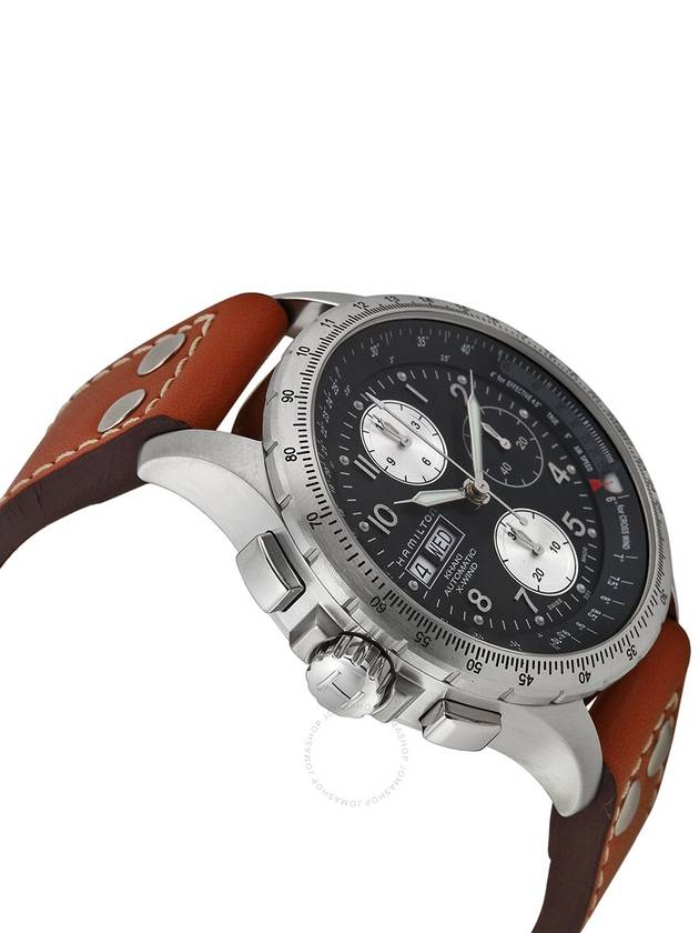 Khaki Aviation X-Wind Chrono Auto Watch 44mm Brown - HAMILTON - BALAAN 3