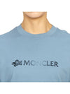 Logo Short Sleeve T-Shirt Blue - MONCLER - BALAAN 7