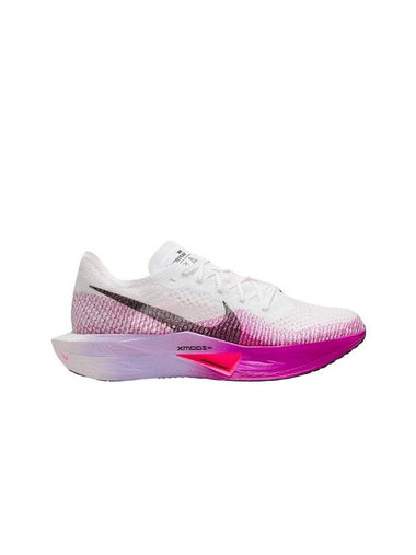 Vaporfly 3 Road Racing Low Top Sneakers White Vivid Purple - NIKE - BALAAN 1