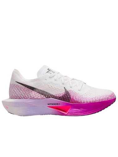 Vaporfly 3 Road Racing Low Top Sneakers White Vivid Purple - NIKE - BALAAN 1