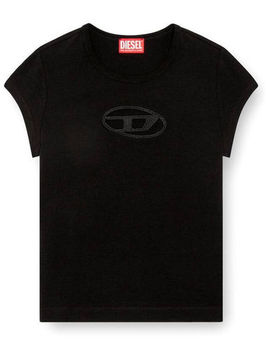 Diesel `T-Angie` T-Shirt With `Oval-D` Laser-Cut - DIESEL - BALAAN 1