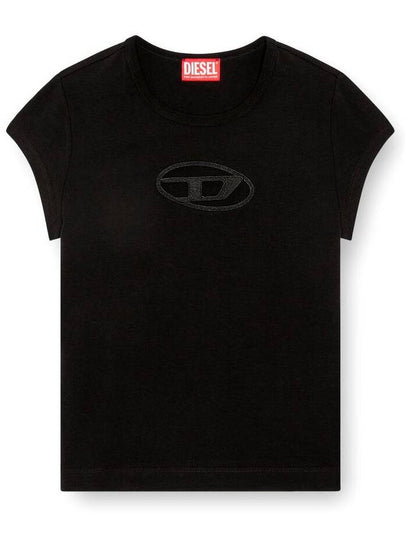 T Angie Peekaboo Logo Short Sleeve T-Shirt Black - DIESEL - BALAAN 2