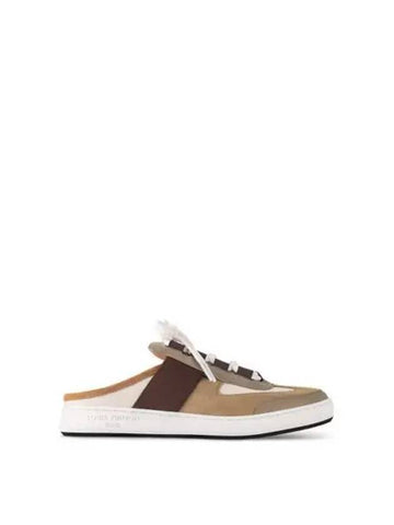 Lous Open Back Low Top Sneakers Beige - LOUIS VUITTON - BALAAN 1