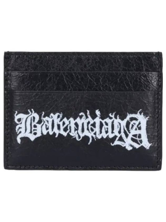 Cash Metal Card Holder Black White Wallet - BALENCIAGA - BALAAN 1