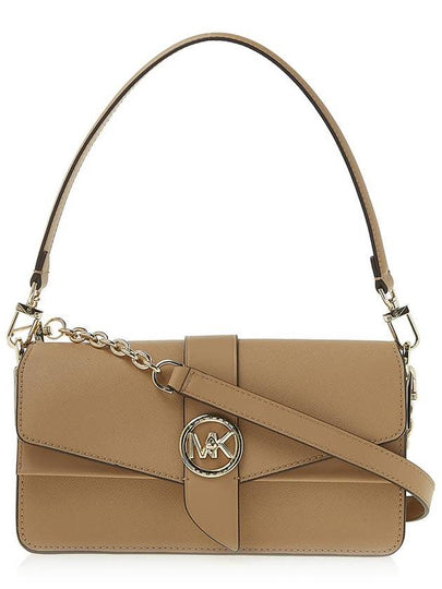 Greenwich Medium Saffiano Leather Shoulder Bag Camel - MICHAEL KORS - BALAAN 2