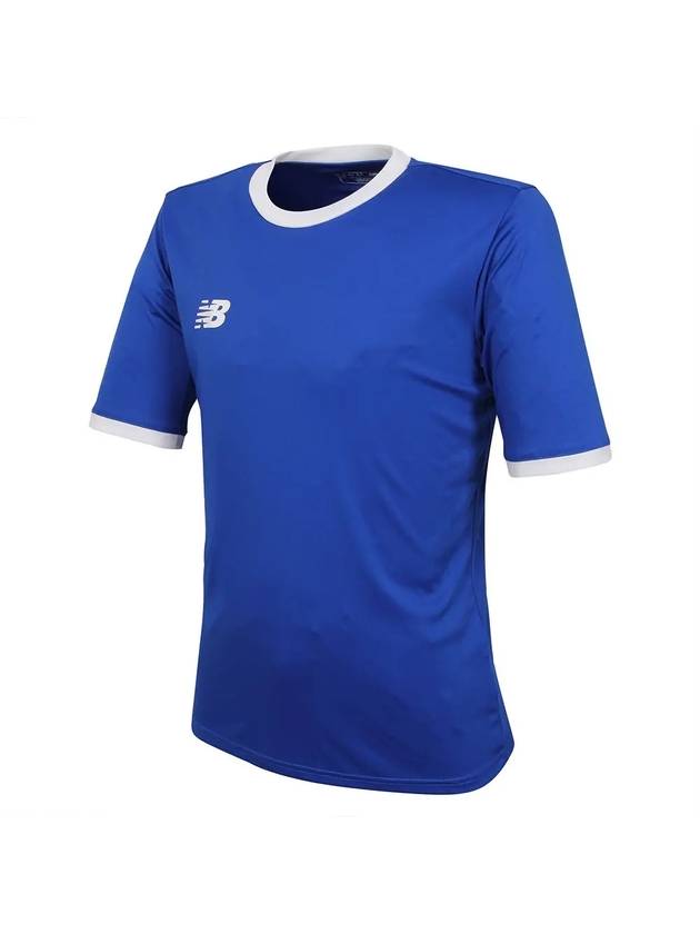 Ringer SS Jersey Sport Short Sleeve T-Shirt Blue - NEW BALANCE - BALAAN 2