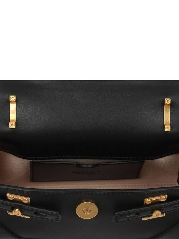 B-Buzz 19 Leather Cross Bag Black - BALMAIN - BALAAN 6