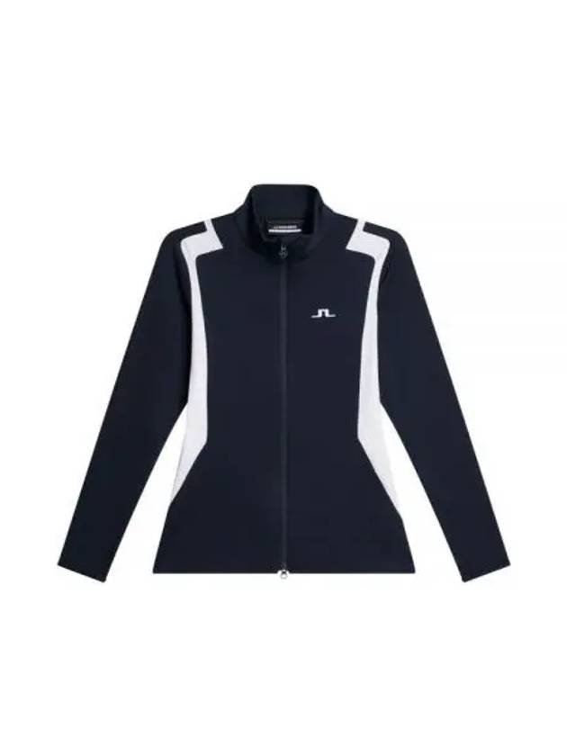 Women's Mae Zip Mid Layer Track Jacket Navy - J.LINDEBERG - BALAAN 2