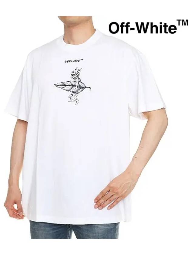 Shadow Over S T Shirt OMAA038R21JER012 0110 - OFF WHITE - BALAAN 2