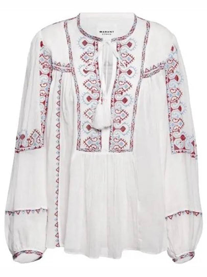 Kiledia Embroidery Blouse White - ISABEL MARANT - BALAAN 2