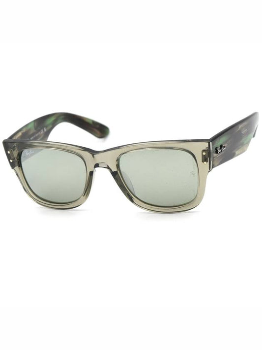 Mega Wayfarer Sunglasses Transparent Green - RAY-BAN - BALAAN.