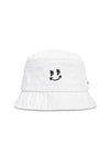 BBD Smile Logo Denim Bucket Hat White - BLACKBLOND - BALAAN 2