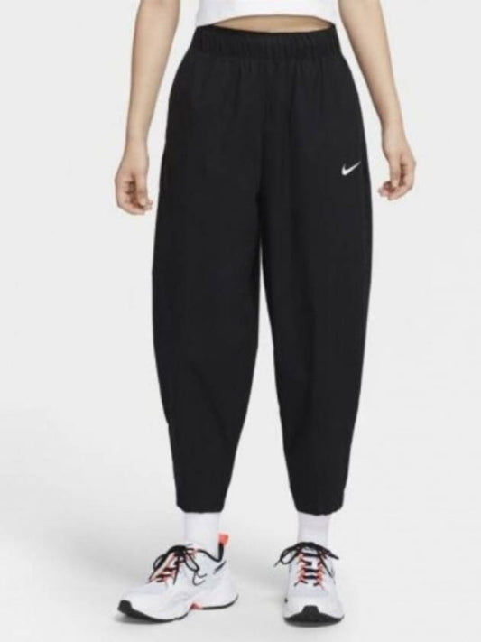 NSW Sportswear Essential High-Rise Track Pants Black - NIKE - BALAAN 2