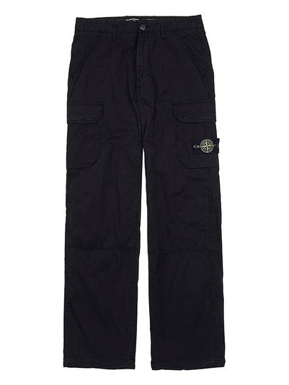 Pantaloni Comfort Fit Cargo Straight Pants Black - STONE ISLAND - BALAAN 2