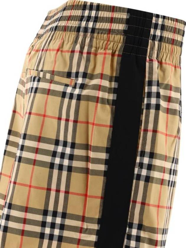 Banding Check Cotton Shorts Beige - BURBERRY - BALAAN 5