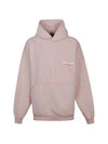 Embroidered Logo Cotton Hoodie Light Pink - BALENCIAGA - BALAAN 2