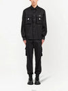 Re-Nylon Shirt Jacket Black - PRADA - BALAAN 4