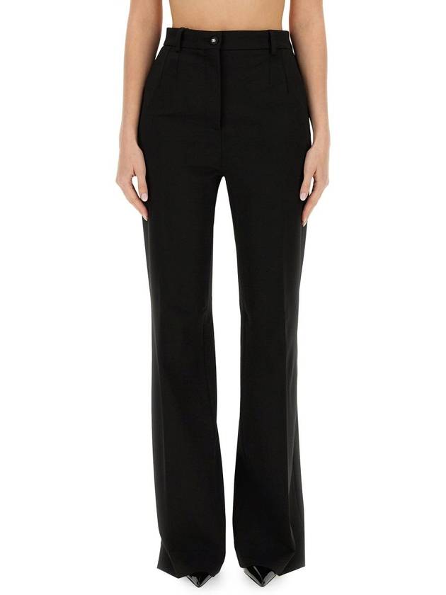 Milano Stitch Flare Pants Black - DOLCE&GABBANA - BALAAN 2