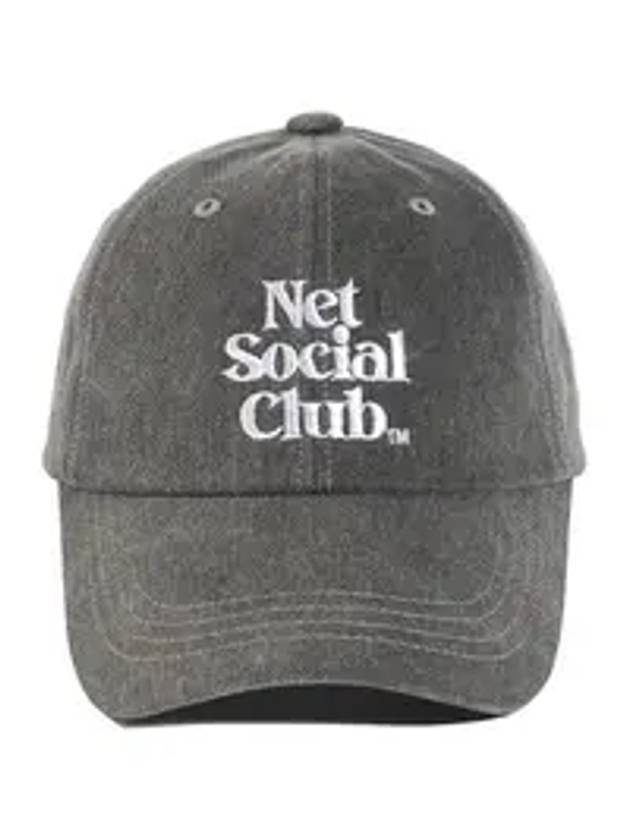 Pigment Stitch Ball Cap Concrete Charcoal - NET SOCIAL CLUB - BALAAN 1