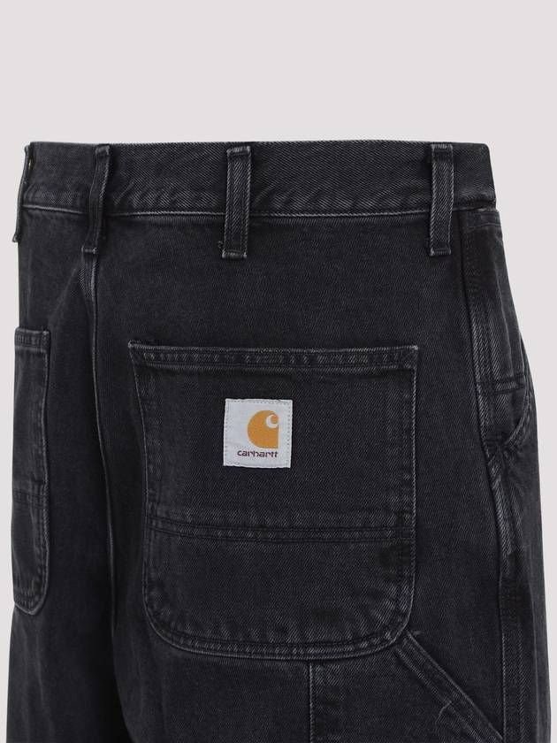 Mid-Rise Loose Fit Jeans Black - CARHARTT WIP - BALAAN 4