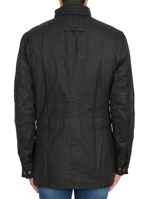 Corbridge Wax Zip-Up Jacket Black - BARBOUR - BALAAN 6