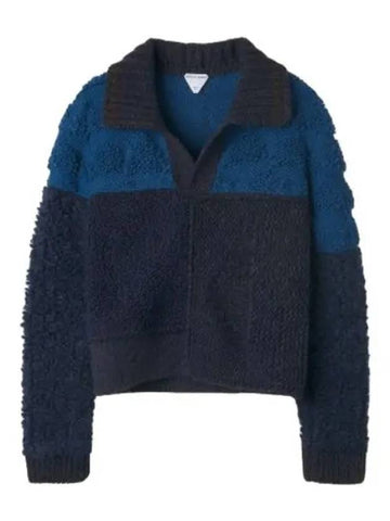 Patchwork wool jacket multicolor jumper - BOTTEGA VENETA - BALAAN 1