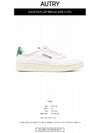 Medalist Green Tab Leather Low Top Sneakers White - AUTRY - BALAAN 3