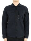 Supima Cotton Twill Stretch-TC Jacket Navy Blue - STONE ISLAND - BALAAN 3