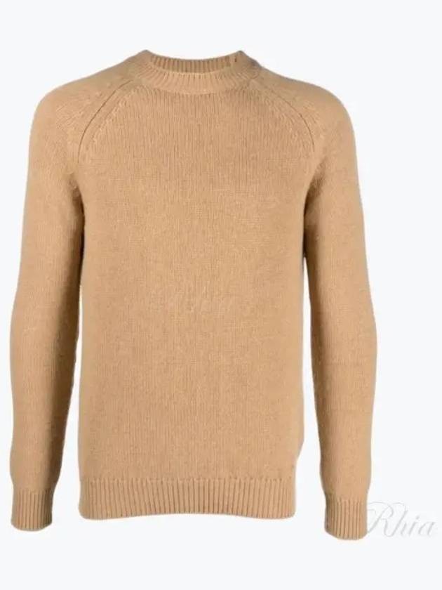 Pierre Lambswool Crew Knit Top Camel - A.P.C. - BALAAN 2