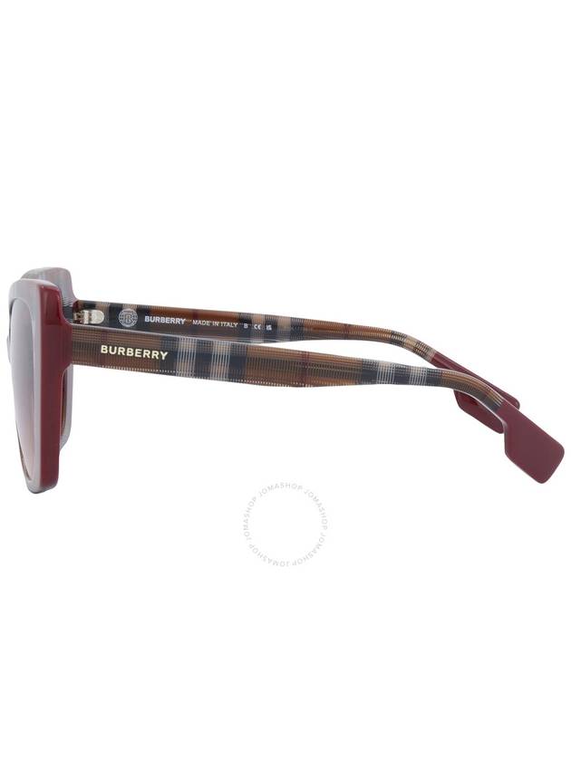 Burberry Meryl Pink Gradient Dark Brown Cat Eye Ladies Sunglasses BE4393 405413 54 - BURBERRY - BALAAN 3