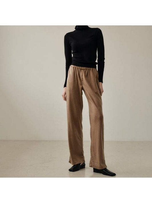 Angora Banding Track Pants Camel - WHITE PROJECT - BALAAN 2