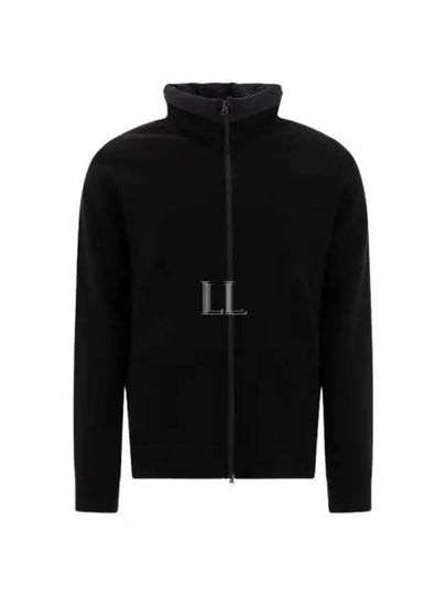 Cotton Double Mixed Zip-Up Jacket Black - CP COMPANY - BALAAN 2