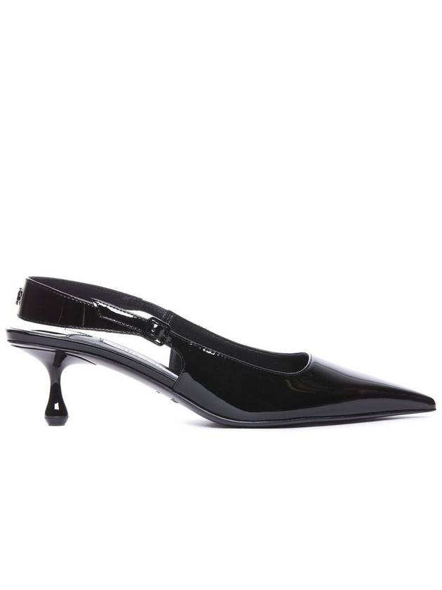 Jimmy Choo Black Leather Amel Slingback Pumps - JIMMY CHOO - BALAAN 1