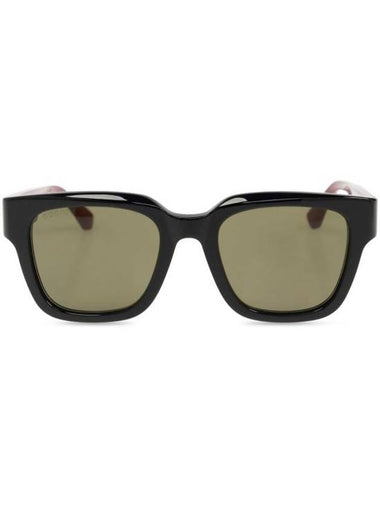 Low Nose Bridge Fit Square Sunglasses Black - GUCCI - BALAAN 1