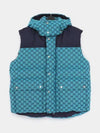 GG Canvas Down Vest Light Blue - GUCCI - BALAAN 2