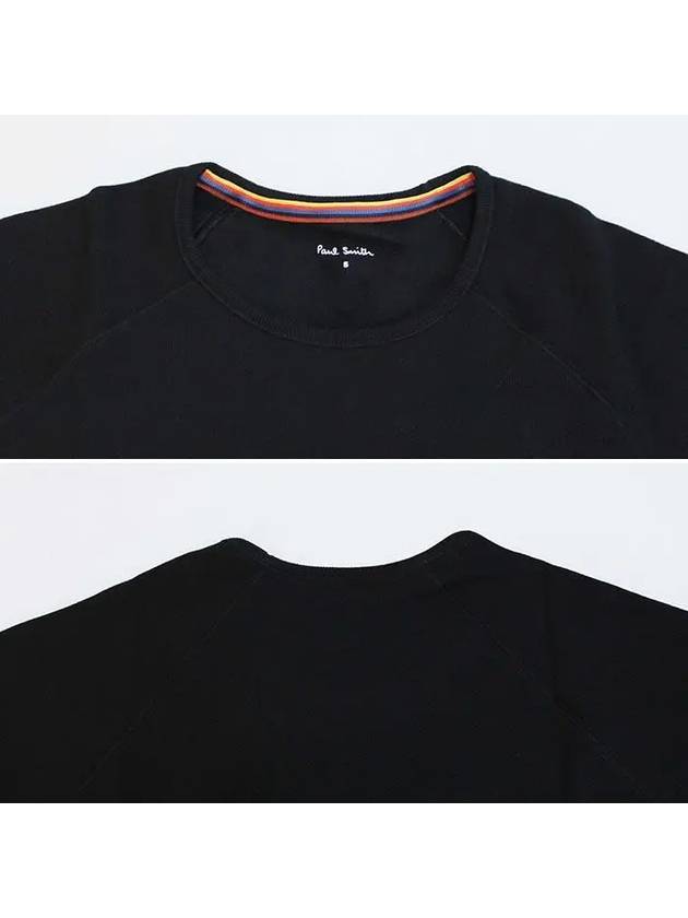 Artist Stripe Cuff Long Sleeve T-Shirt Black - PAUL SMITH - BALAAN 4