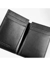 Cassette Slim Flap Card Wallet Black - BOTTEGA VENETA - BALAAN 4