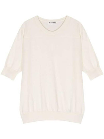 Long Sleeve T-Shirt J02GC0117 J15383 281 WHITE - JIL SANDER - BALAAN 1